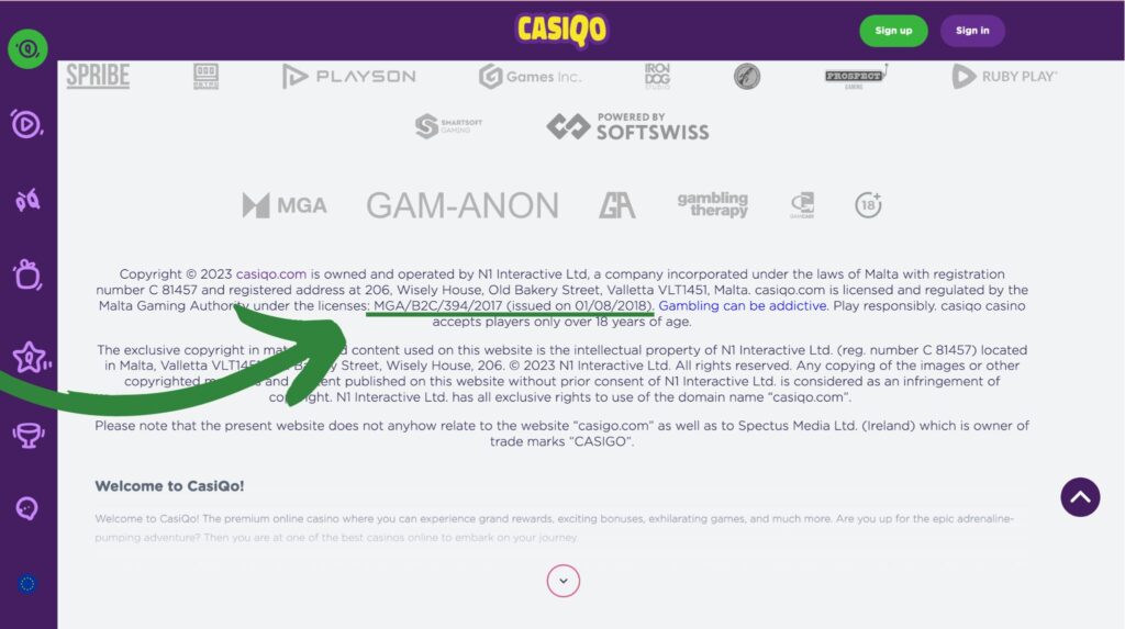 example of mga casino license